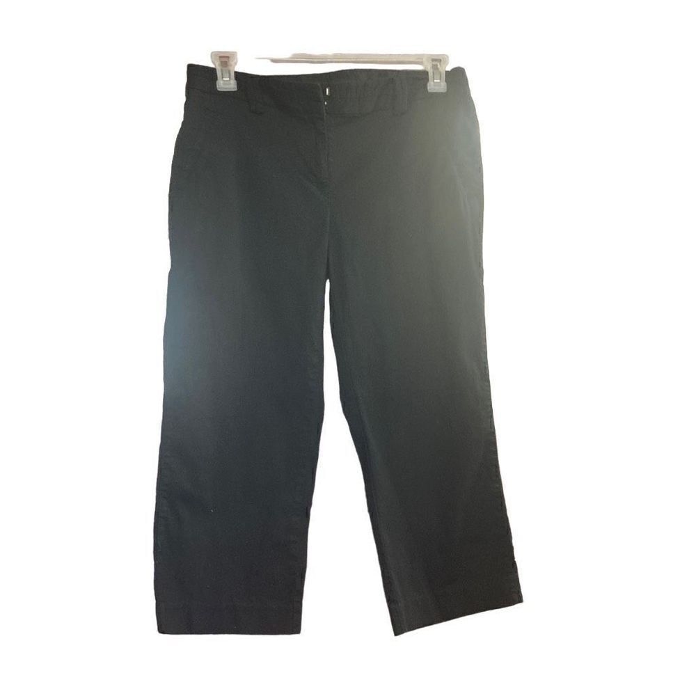 ACCESS Women’s Black Stretch Metro Fix Cropped Pants‎ Size 12 Inseam 21”